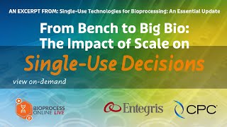 From Bench To Big Bio The Impact Of Scale On Single Use Decisions [upl. by Vizzone]