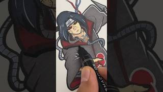 Reanimated Itachi Drawing subtly mechanized art sketch blackbook drawing [upl. by Dera]