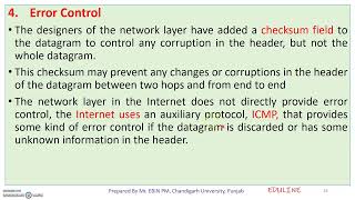 MODULE 3  TOPIC 2  NETWORK LAYER SERVICES [upl. by Eelreveb716]