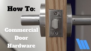 How To Install Commercial Door Hardware [upl. by Namhar420]