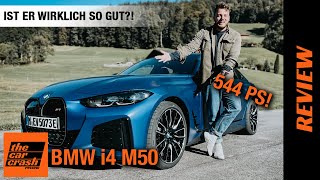 BMW i4 M50 im Test 2022 Ist die ElektroLimo mit 544 PS wirklich so gut 💙💨 Fahrbericht  Review [upl. by Peery]