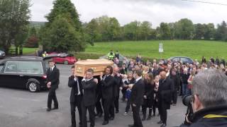 Jim Carrey Is A Pallbearer At Cathriona Whites Funeral In Cappawhite [upl. by Adnaugal376]