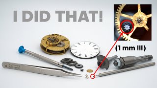 Is it Possible to Make a 1mm Diameter Pinion on a Vintage Watchmakers Lathe [upl. by Albie959]