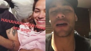 Bruna Marquezine ganha jogo de Neymar e fica trocando carinho [upl. by Anaud541]