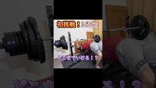 初タッチ145kg！エブリベンチ【Day 43】 [upl. by Erodaeht]