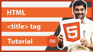 HTML title tag  HTML Tutorial 06 🚀 [upl. by Hentrich]