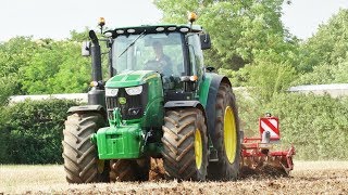 John Deere 6215 R  HORSCH Terrano 3FX  ZILIO [upl. by Sivahc]