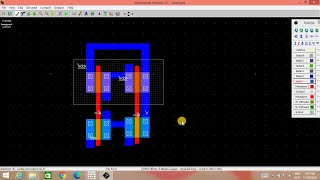 CMOS NAND Using Microwind  CMOS Layout Designs2 [upl. by Eseyt577]