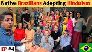 Brazilians doing Aarti Bhajans amp Chanting Mantras 🕉️🇧🇷 [upl. by Collayer]