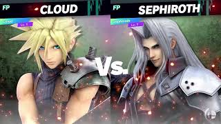 Super Smash Bros Amiibo Battle Fest 4 Cloud Vs Sephiroth [upl. by Mariko]