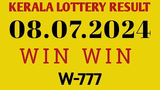 WIN WIN W777 KERALA LOTTERY 08072024 RESULT [upl. by Ambrogino]