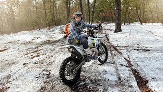 Husqvarna TE 300 Trails Beginner [upl. by Damour197]