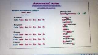 ACCUSATIVE CASE ВИНИТЕЛЬНЫЙ ПАДЕЖ 1zoia [upl. by Aneda]