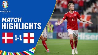 Denmark vs England  11  Highlights  Euro 2024 Highlights [upl. by Annoid]