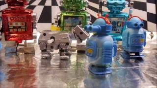 Micro Windup Robots 2  Windup Toy Collection [upl. by Valery]