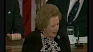 Margaret Thatcher Speech to Congress Part 4 [upl. by Anelec60]