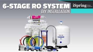 Installation  iSpring RCC7AK Reverse Osmosis Water Filtration System with English subtitle [upl. by Martres]