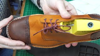 Easy Shoemaking Part 5 Assembly of the Upper [upl. by Lancelot]