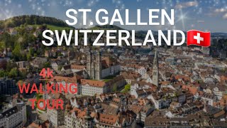 4KWALKING THROUGH ST GALLEN SWITZERLAND 🇨🇭 switzerland walk tour stgallen travel summer [upl. by Welford]