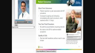 Bronchial Thermoplasty Webinar Improving Asthma Control and AsthmaRelated Quality of Life [upl. by Levi631]