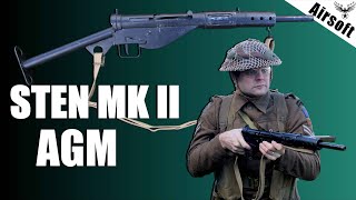 Sten MK II AGM  AIRSOFT WW2 VIDEO REVIEW [upl. by Ttemme]