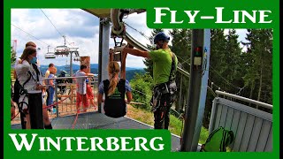 FlyLine Winterberg GoPro onride  Erlebnisberg Kappe  Flug über dem Bikepark [upl. by Yelekreb]