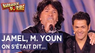 Jamel et Michaël Youn  On sétait dit rendezvous dans 10 ans Marrakech du Rire 2022 [upl. by Bobette]