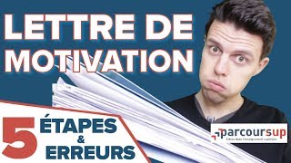 LETTRE DE MOTIVATION JOB DÉTÉ amp PARCOURSUP  COMMENT SE DÉMARQUER [upl. by Martijn]