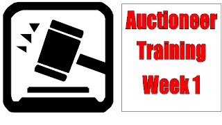 Auctioneer Training Dills for Beginners  Week 1 [upl. by Lebatsirc]