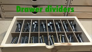 Shop organization Drawer dividers [upl. by Malony]