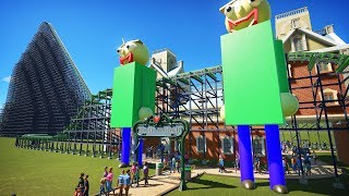 I Made A Baldis Basics Roller Coaster And EVERYONE Is Terrified Of It  Planet Coaster [upl. by Trubow]