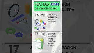 Calendario Fiscal Octubre 2024  Obligaciones Fiscales  Grupo Altea MG [upl. by Seessel]