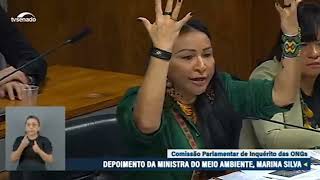 A resposta ÉPICA de Silvia Waiãpi à Marina Silva ministra do Meio Ambiente de lula [upl. by Misab]