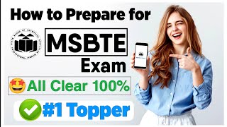 How to Prepare for MSBTE Exam Fast All Clear 100 amp Msbte Topper Tips [upl. by Samohtnhoj]