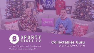 🇬🇧 Collectables Guru on Sporty Stuff TV  Hot Favourites 171223 [upl. by Oika584]