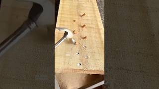 Sửa gỗ nứt với chốt đơn giản  diy tools woodworking tips [upl. by Orelee]