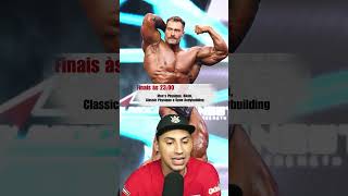 Cronograma mr Olympia 2024 academia mundomaromba shape cbum ramondino mrolympia [upl. by Kenley]