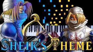 The Legend of Zelda Ocarina of Time  Sheiks Theme  PianoSynthesia [upl. by Eerok377]