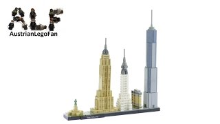 Lego Architecture 21028 New York City  Lego Speed Build Review [upl. by Zischke]