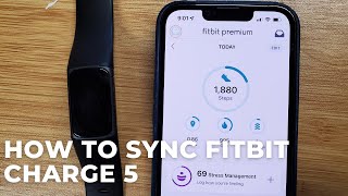 How to Sync Fitbit Charge 5 [upl. by Ellives986]