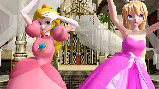 MMD Princess Barbie x Princess peach Blackpink The girls [upl. by Haceber]