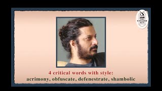 4 critical English words acrimony obfuscate defenestrate shambolic [upl. by Tillford566]