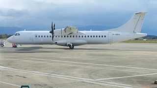 Air France ATR72 full deboarding in Pau [upl. by Hagerman]