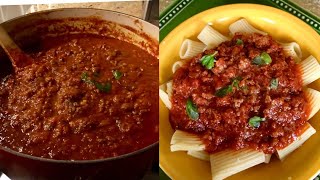 Traditional Italian Meat Sauce  Best Using San Marzano Tomatoes [upl. by Anecusa296]