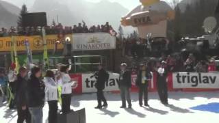 Skifliegen Siegerehrung Teamspringen Planica SLO 17032012 [upl. by Nnyrat]