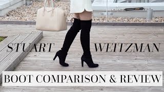 Stuart Weitzman Highlands vs Lowlands vs 5050 Boot Comparison and Review [upl. by Slaughter]