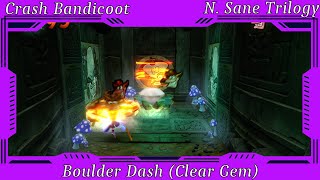 Crash Bandicoot N Sane Trilogy  Boulder Dash Clear Gem [upl. by Trebreh]