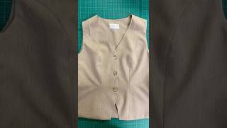 Waistcoat patternmaking autumnfashion selfmade [upl. by Wilterdink714]