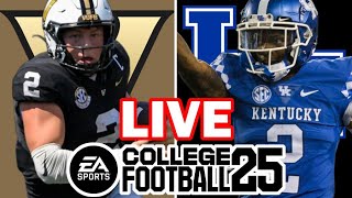 Vanderbilt at Kentucky  101224 Simulation EA College Football 25 [upl. by Yelime]