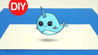 How To DIY 3D Optical Illusion Fun  Narwhal [upl. by Oirasor356]